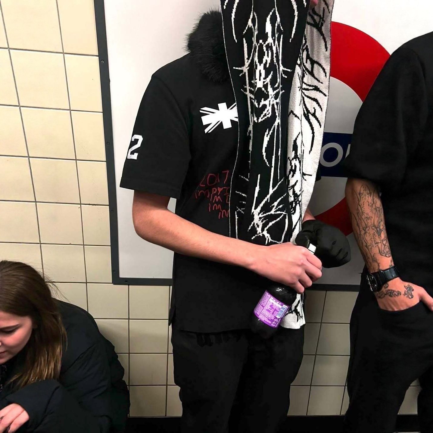 Polo Fur Collar Crew Neck Long-Sleeved T-Shirt - 图片 6