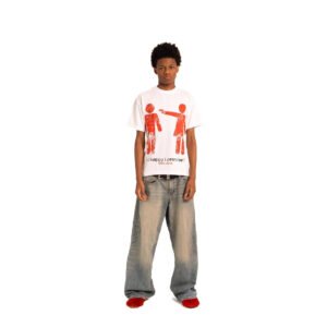 Dark print crew neck sweatshirt long-sleeved T-shirt