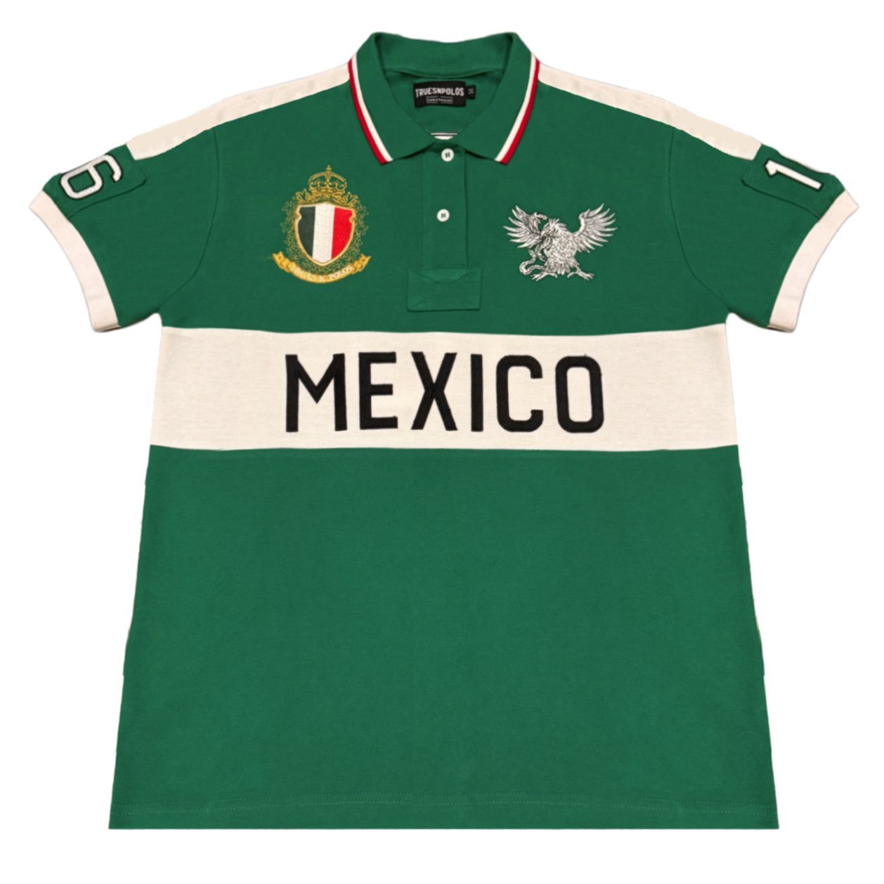 Mexico World Cup Polo Shirt with Full Embroidery Shirt