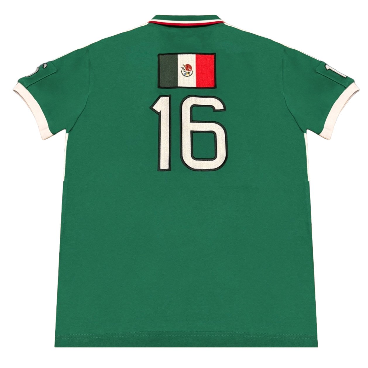 Mexico World Cup Polo Shirt with Full Embroidery Shirt - 图片 3