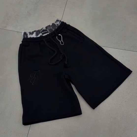 Double-Waisted Cropped Loose-Fitting Casual Shorts - 图片 2