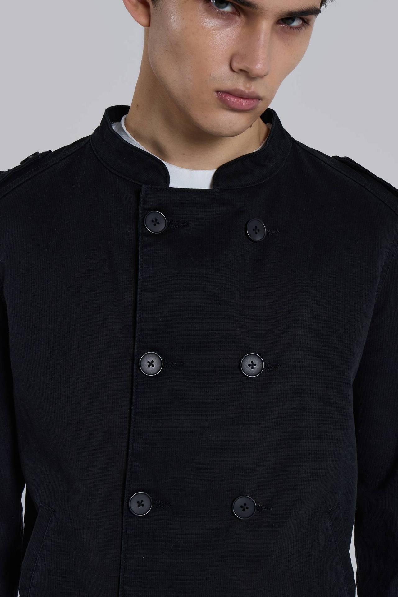 Violin Double Breasted Military Jacket - 图片 8