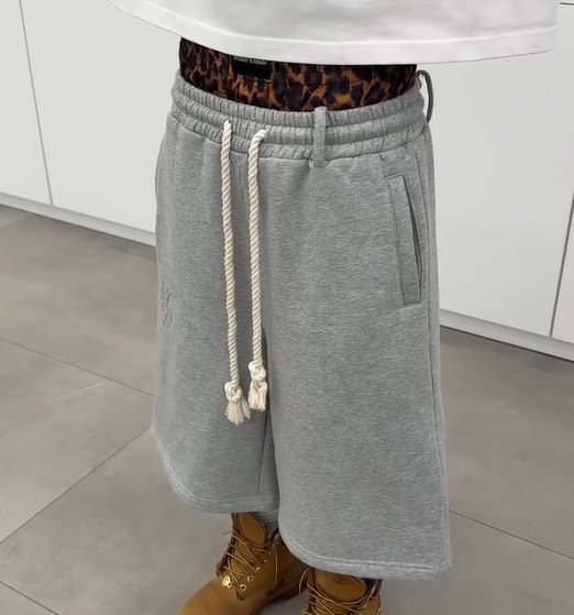 Double-Waisted Cropped Loose-Fitting Casual Shorts - 图片 7